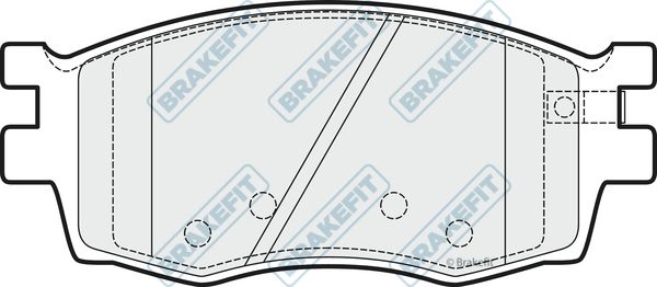 APEC BRAKING Bremžu uzliku kompl., Disku bremzes PD3207